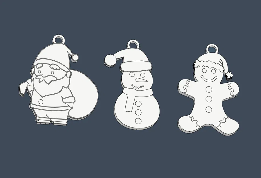 Chritsmas Ornaments – Bánh Gừng, Người Tuyết & Ông Già Noel - Image 3