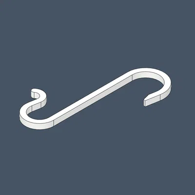 Móc Treo Đồ Trang Trí Giáng Sinh Hình Chữ S