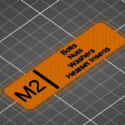 Nhãn Hộp Lưu Trữ Gridfinity (Tùy Chỉnh)