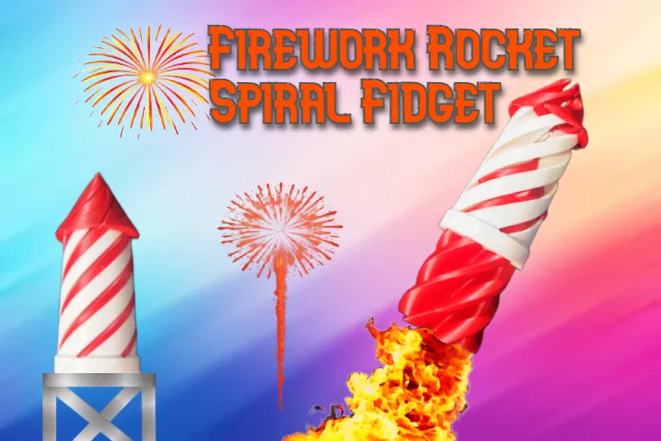 Đồ Chơi Fidget Hình Tên Lửa Pháo Hoa Xoắn Ốc - Image 1