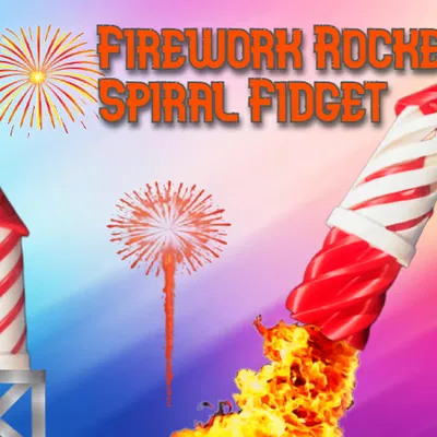 Đồ Chơi Fidget Hình Tên Lửa Pháo Hoa Xoắn Ốc