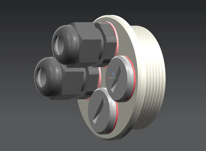 Adapter PG36 Chuyển Đổi Sang 4 Đầu Nối Cáp PG9 - Image 3