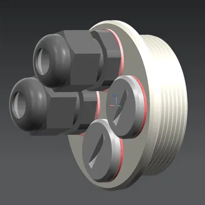 Adapter PG36 Chuyển Đổi Sang 4 Đầu Nối Cáp PG9