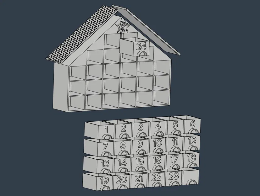 Nhà Lịch Vạn Niên In 3D Có Ngăn Kéo - Image 4