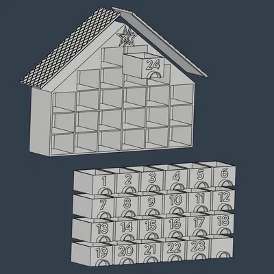 Nhà Lịch Vạn Niên In 3D Có Ngăn Kéo