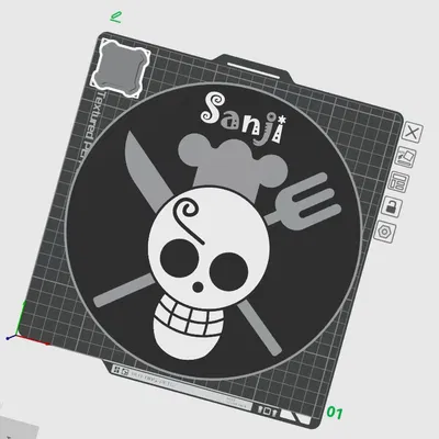 Đĩa Sanji One Piece