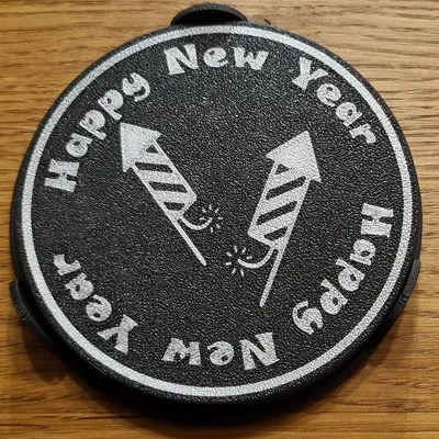 Bộ Ly Tách Đón Năm Mới + Đế Đựng