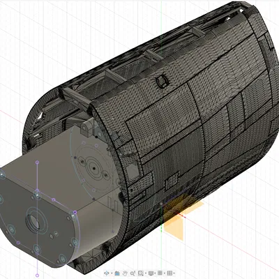Tàu Ngầm RC Typ XXI Tỷ Lệ 1:48 - Khoang Động Cơ