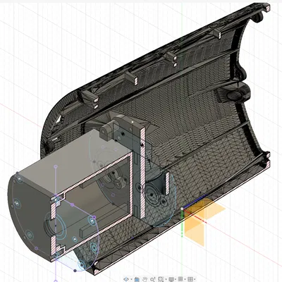 Tàu Ngầm RC Typ XXI Tỷ Lệ 1:48 - Khoang Động Cơ