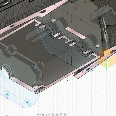 Tàu Ngầm RC Typ XXI Tỷ Lệ 1:48 - Khoang Động Cơ
