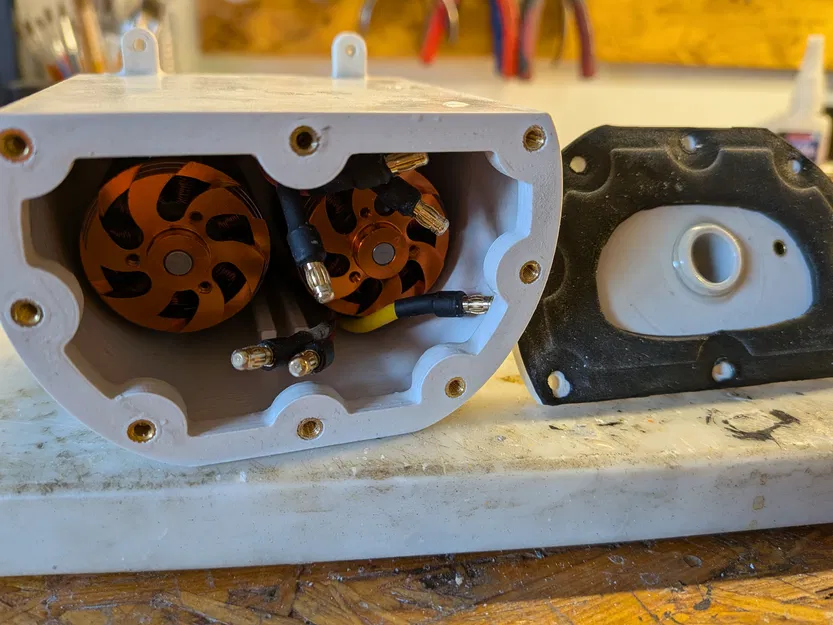 Tàu Ngầm RC Typ XXI Tỷ Lệ 1:48 - Khoang Động Cơ - Image 6