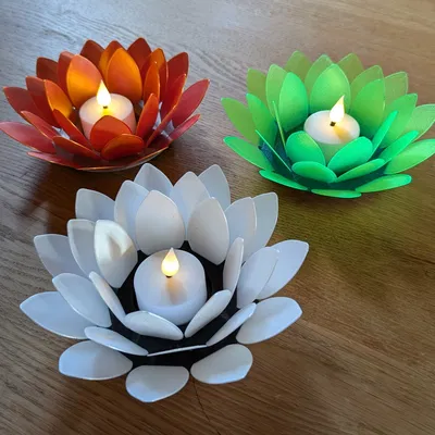 Mô hình Hoa Nến Tealight - Tealight Flower