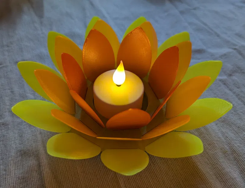 Mô hình Hoa Nến Tealight - Tealight Flower - Image 4