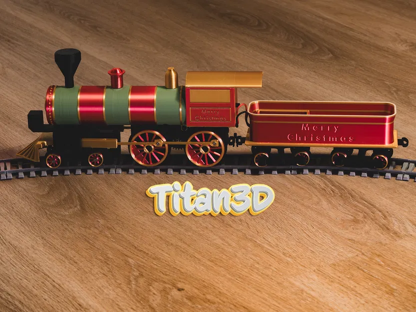 Xe Lửa Giáng Sinh - Mô hình 3D - Image 2