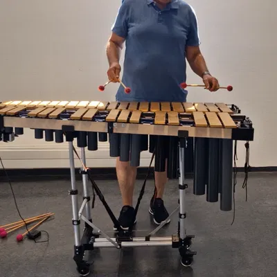 Khung Vibraphone và Ống Cộng Hưởng Có Trục Lá Rung Cho Tấm Âm Musser M55