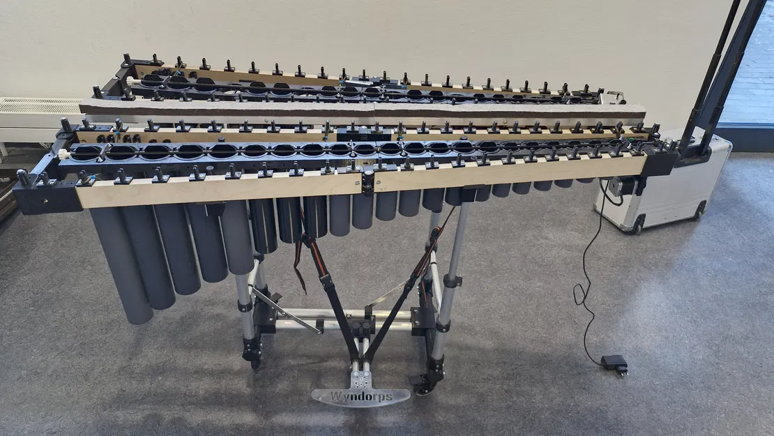 Khung Vibraphone và Ống Cộng Hưởng Có Trục Lá Rung Cho Tấm Âm Musser M55 - Image 2