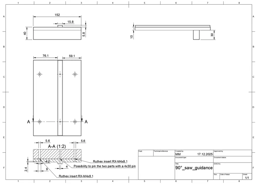 Dụng cụ dẫn hướng cưa - 90° - Image 2