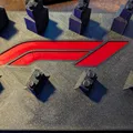 Logo F1 cho đế trưng bày xe LEGO F1 mini - Thumbnail 1