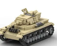 LEGO Quân sự LEGO Tương thích Panzer IV - Image 1