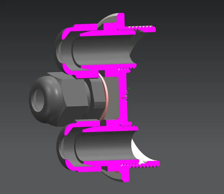 Bộ chuyển đổi bịt đầu PG42 sang 4 đầu nối cáp PG9 - Image 2