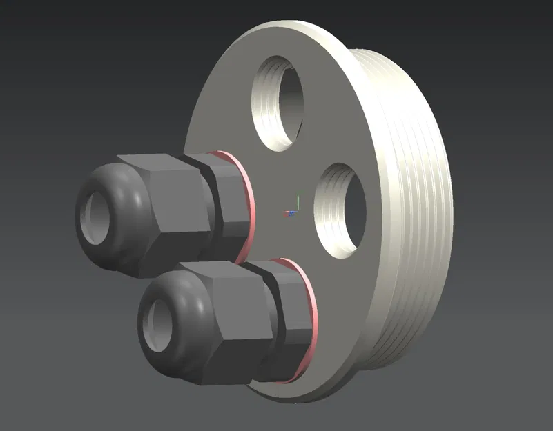 Bộ chuyển đổi bịt đầu PG42 sang 4 đầu nối cáp PG9 - Image 3