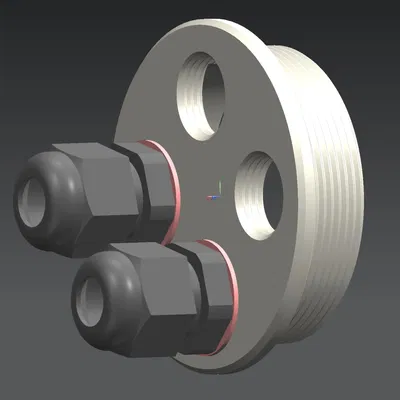 Bộ chuyển đổi bịt đầu PG42 sang 4 đầu nối cáp PG9