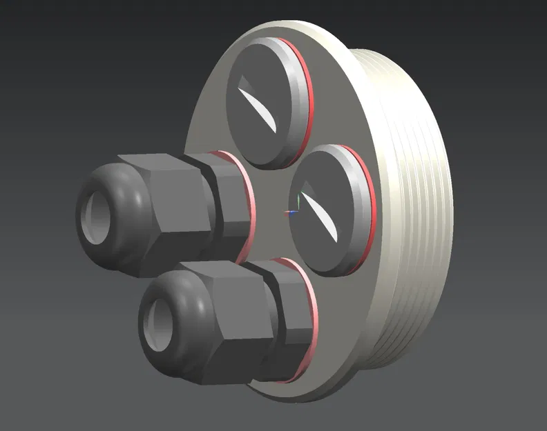 Bộ chuyển đổi bịt đầu PG42 sang 4 đầu nối cáp PG9 - Image 5