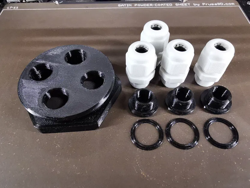 Bộ chuyển đổi bịt đầu PG42 sang 4 đầu nối cáp PG9 - Image 7