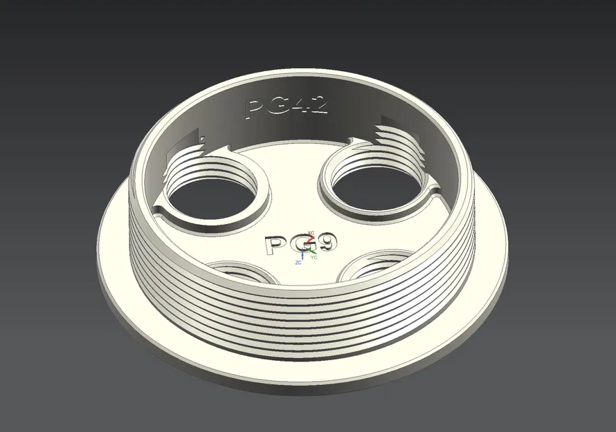 Bộ chuyển đổi bịt đầu PG42 sang 4 đầu nối cáp PG9 - Image 13