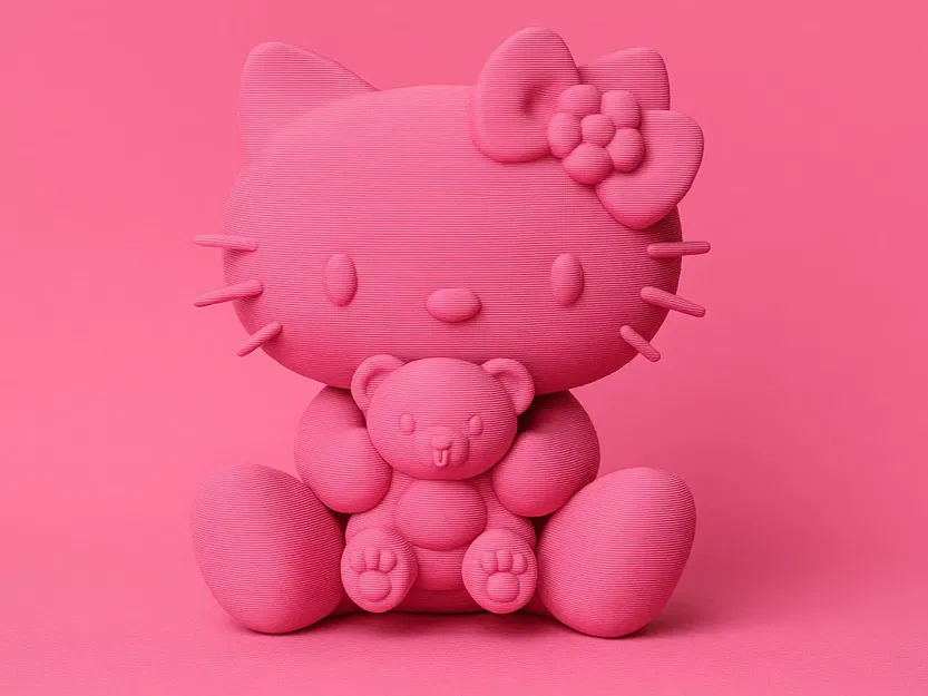 Hello Kitty ôm gấu bông - Image 1