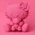 Hello Kitty ôm gấu bông - Thumbnail 1