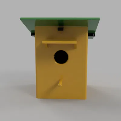 Nhà Chim – Nhà Chim In 3D Có Mái Mở