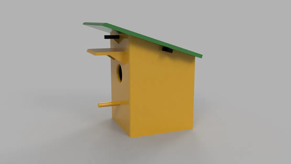 Nhà Chim – Nhà Chim In 3D Có Mái Mở - Image 3