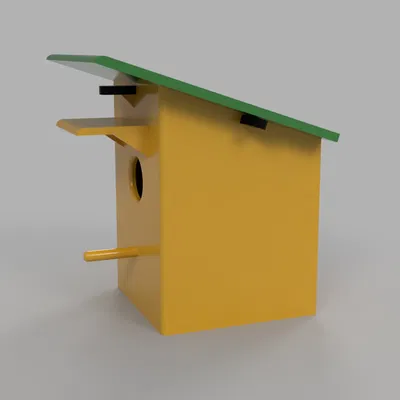 Nhà Chim – Nhà Chim In 3D Có Mái Mở