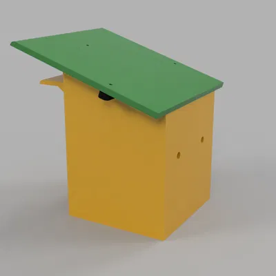 Nhà Chim – Nhà Chim In 3D Có Mái Mở