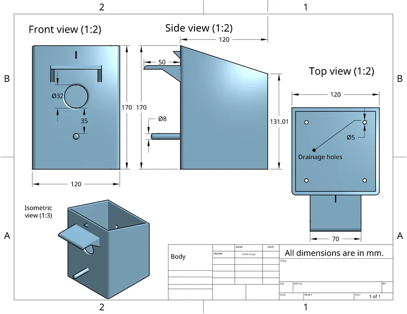 Nhà Chim – Nhà Chim In 3D Có Mái Mở - Image 7