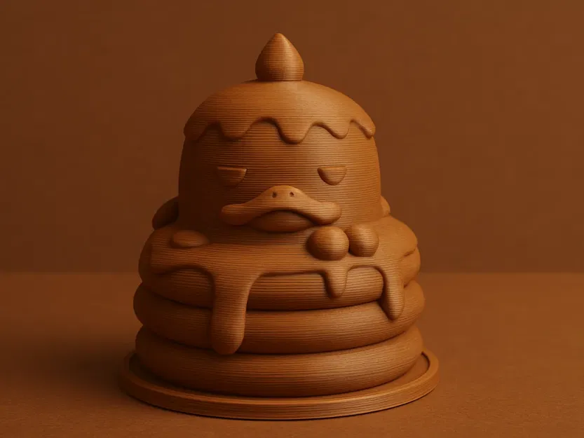 Mô Hình Vịt Bánh Kếp Siêu Dễ Thương - Image 1