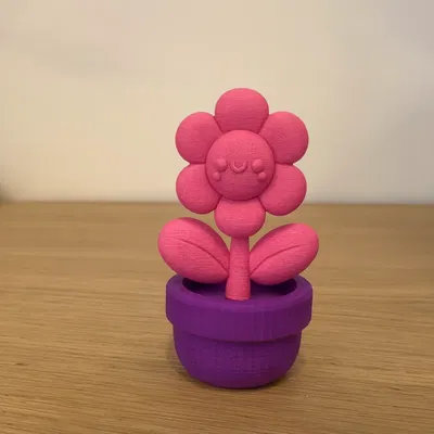 Mô hình Bông hoa Hạnh phúc trong chậu