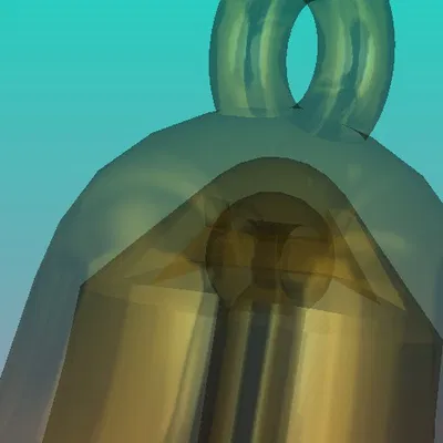 Chuông Giáng Sinh 22mm Cập nhật - Xin lỗi Chuông Giáng Sinh 01 Lỗi. In liền (2 Gramm)