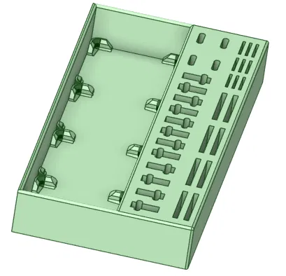 Hộp Đựng Đồ USB Theo Modul Gridfinity 4x1 - Image 1