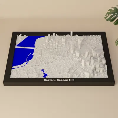 Boston, Beacon Hill, Hoa Kỳ - Mô hình thu nhỏ 3D
