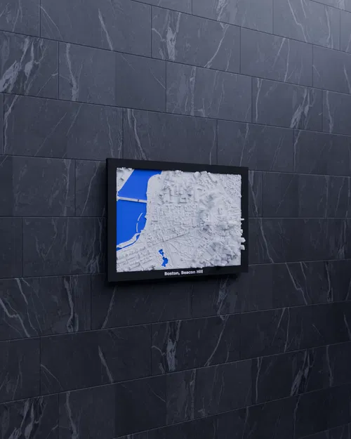 Boston, Beacon Hill, Hoa Kỳ - Mô hình thu nhỏ 3D - Image 4