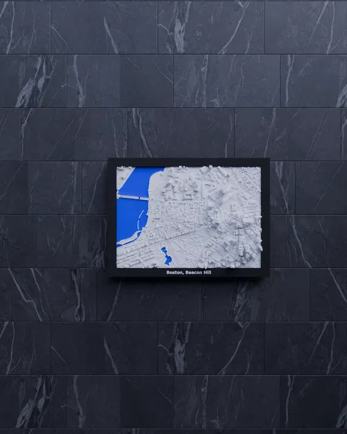 Boston, Beacon Hill, Hoa Kỳ - Mô hình thu nhỏ 3D - Image 5