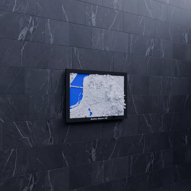 Boston, Beacon Hill, Hoa Kỳ - Mô hình thu nhỏ 3D - Image 6