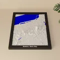 Boston, Back Bay, Hoa Kỳ - Mô hình 3D Địa hình Thu nhỏ - Thumbnail 1