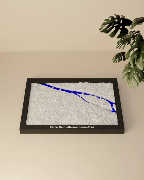 Mô hình thu nhỏ địa hình 3D Paris, Saint-Germain-des-Pres - Pháp - Image 2