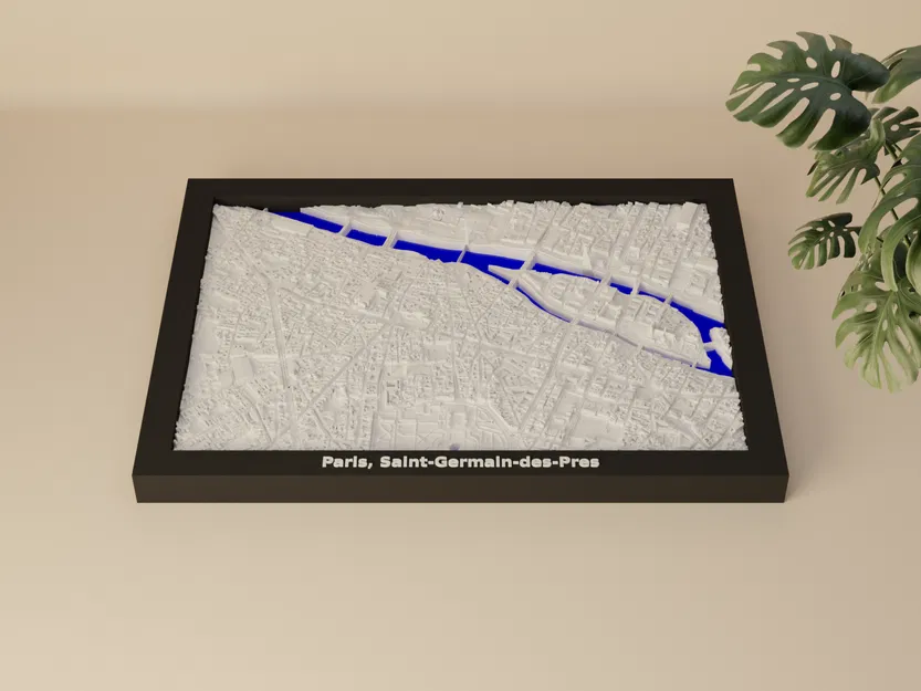 Mô hình thu nhỏ địa hình 3D Paris, Saint-Germain-des-Pres - Pháp - Image 3