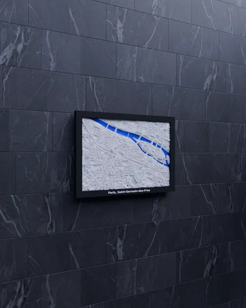 Mô hình thu nhỏ địa hình 3D Paris, Saint-Germain-des-Pres - Pháp - Image 4