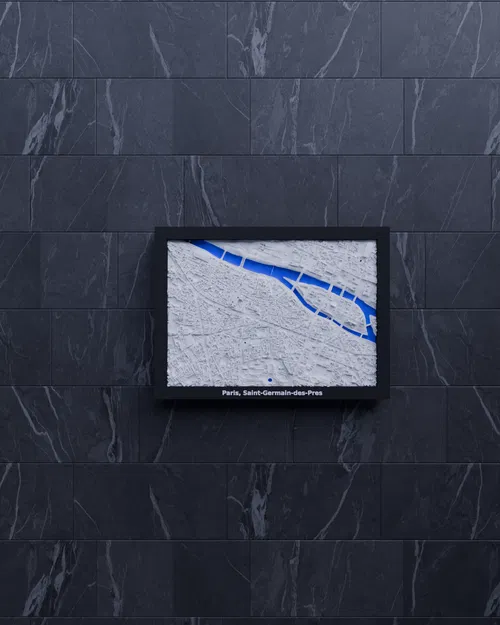 Mô hình thu nhỏ địa hình 3D Paris, Saint-Germain-des-Pres - Pháp - Image 5