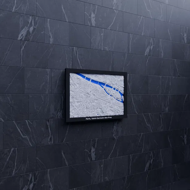 Mô hình thu nhỏ địa hình 3D Paris, Saint-Germain-des-Pres - Pháp - Image 6